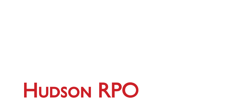 Coit, a Hudson RPO Company Logo, White and Red
